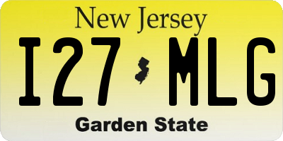 NJ license plate I27MLG