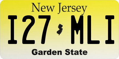 NJ license plate I27MLI