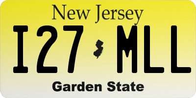 NJ license plate I27MLL