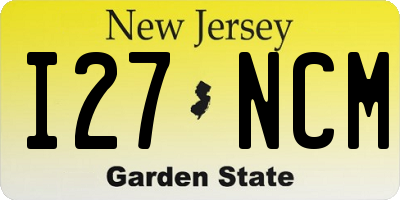 NJ license plate I27NCM