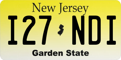 NJ license plate I27NDI