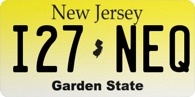 NJ license plate I27NEQ