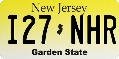 NJ license plate I27NHR