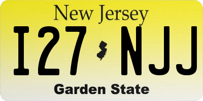 NJ license plate I27NJJ