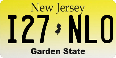 NJ license plate I27NLO