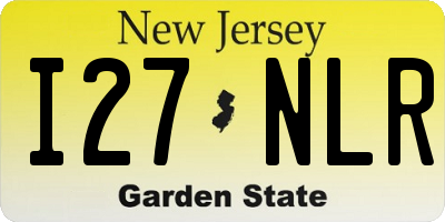 NJ license plate I27NLR