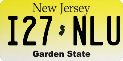 NJ license plate I27NLU