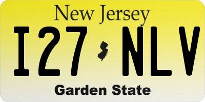 NJ license plate I27NLV