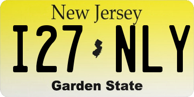 NJ license plate I27NLY