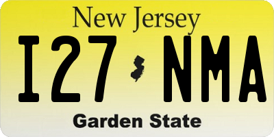 NJ license plate I27NMA