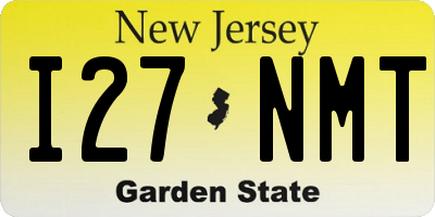 NJ license plate I27NMT