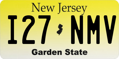 NJ license plate I27NMV