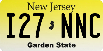 NJ license plate I27NNC
