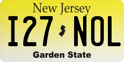 NJ license plate I27NOL