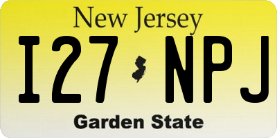 NJ license plate I27NPJ