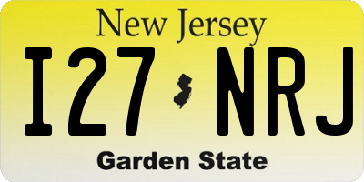NJ license plate I27NRJ