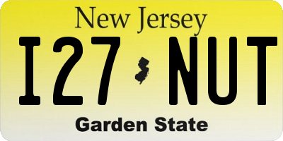 NJ license plate I27NUT