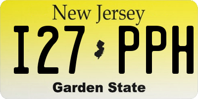 NJ license plate I27PPH