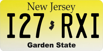 NJ license plate I27RXI