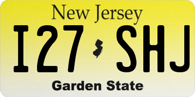 NJ license plate I27SHJ