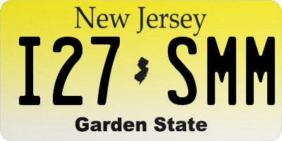 NJ license plate I27SMM