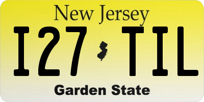 NJ license plate I27TIL