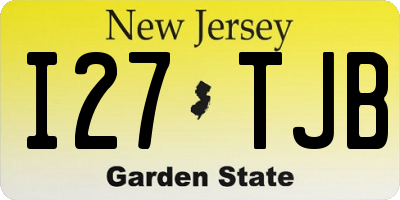 NJ license plate I27TJB