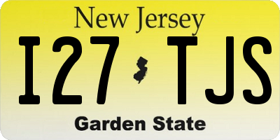 NJ license plate I27TJS