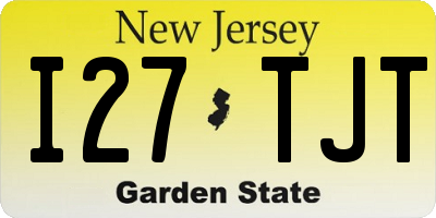 NJ license plate I27TJT