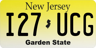 NJ license plate I27UCG