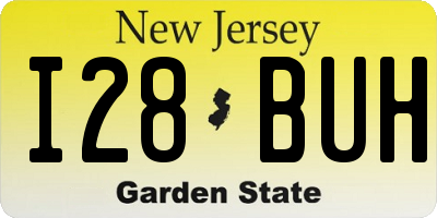 NJ license plate I28BUH