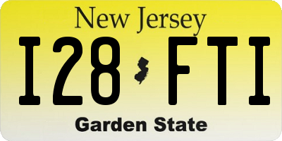 NJ license plate I28FTI