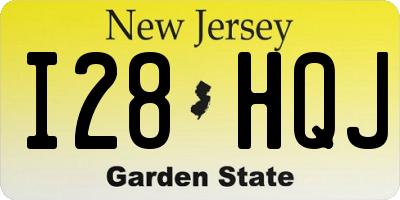 NJ license plate I28HQJ