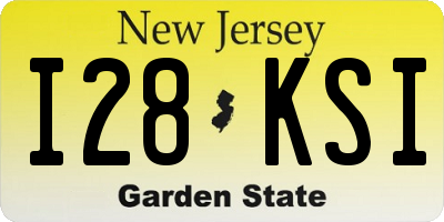 NJ license plate I28KSI