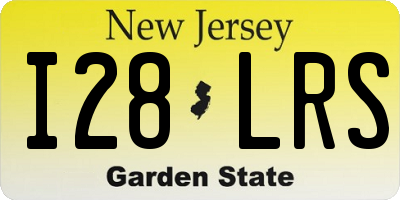 NJ license plate I28LRS