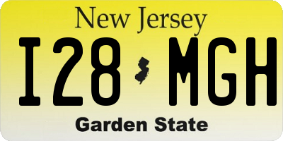 NJ license plate I28MGH