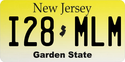 NJ license plate I28MLM