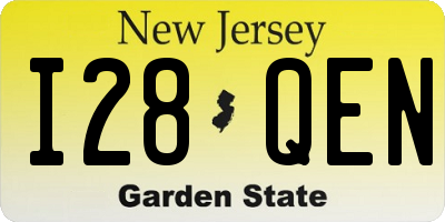 NJ license plate I28QEN