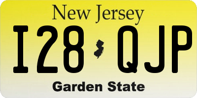 NJ license plate I28QJP