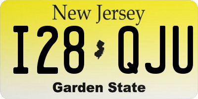 NJ license plate I28QJU