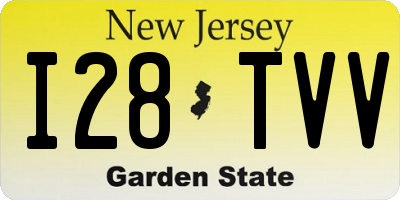 NJ license plate I28TVV