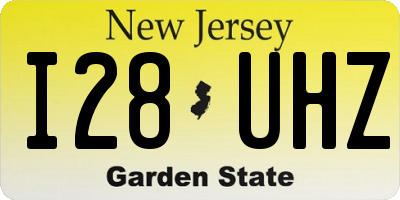 NJ license plate I28UHZ