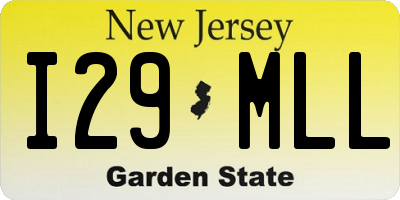 NJ license plate I29MLL