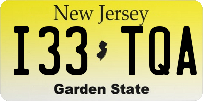 NJ license plate I33TQA