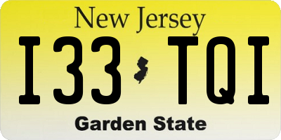 NJ license plate I33TQI