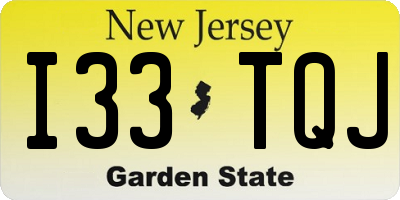 NJ license plate I33TQJ