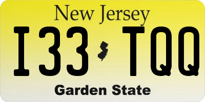 NJ license plate I33TQQ