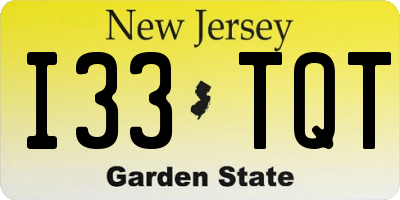 NJ license plate I33TQT