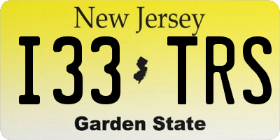 NJ license plate I33TRS