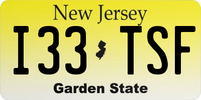 NJ license plate I33TSF
